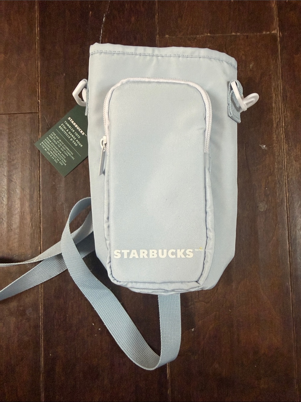Starbucks Pale Blue Slim Crossbody Phone Pouch